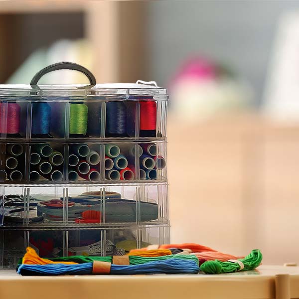 Empty Sewing Thread Storage Box Craft Bobbins Case Sorting, Thread Storage  Box
