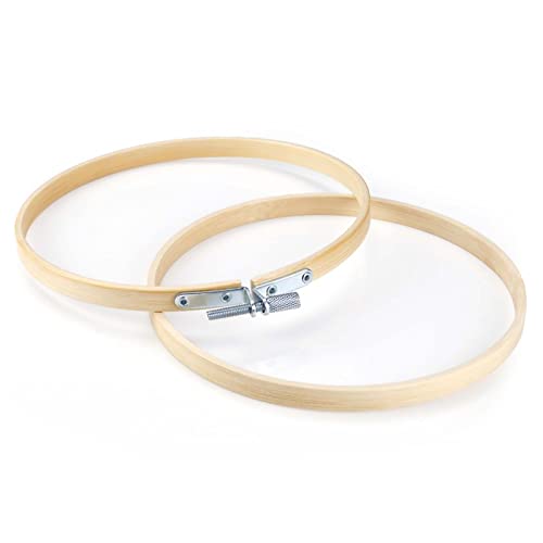 7 Inch Wooden Round Embroidery Hoops Bamboo Circle Cross Stitch Hoop