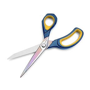 8.5 Inches Navy Blue/Yellow Fabric Scissors All-Purpose Stainless Steel Scissors