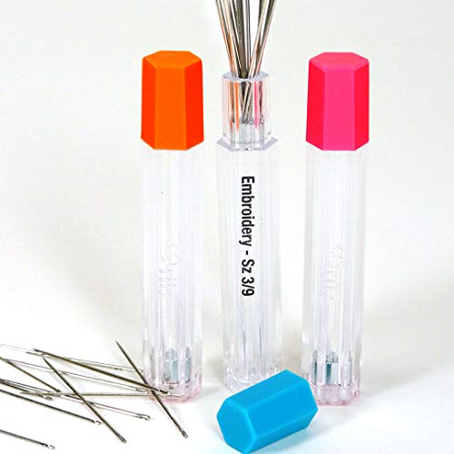 3 Count Needle Storage Tubes Plastic Needle Case Needle Holder