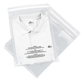10x13 100 Count Clear Plastic Poly Bags T Shirt Plastic Bags