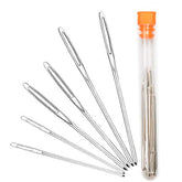 6 Pieces Large Eye Blunt Needles Stainless Sewing Needles