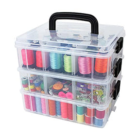 Storage Container With 18 Adjustable Compartments Craft Containers