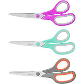 3 Pack Mint Grey Purple Scissors Sewing Scissors Craft Scissors