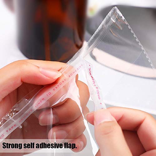 9x12 200 Pcs Cellophane Bags Resealable Plastic Bags Packaging Clothing
