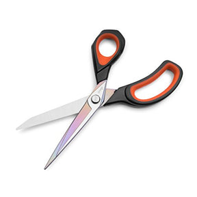 8.5 Inches Black/Red Fabric Scissors All-Purpose Stainless Steel Scissors