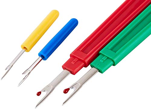 MultiColor 2 Big And 2 Small Thread Remover Kit With 1 Thread Nipper Zipper Bag