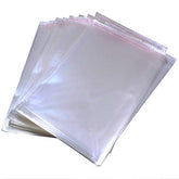 12x15 200 Pcs Clear Cello Cellophane Bags Resealable Plastic Bags