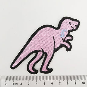 12 Pcs Kid's Embroidered Patch Dinosaur Iron On Patch Applique