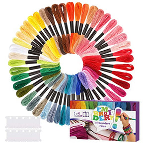 50 Colors Embroidery Floss Friendship Bracelets String With 12 Pcs Bobbins