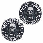 2 Pcs Skull Patch Iron On Patches Biker Patches Embroidered Patches