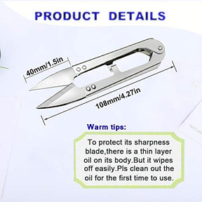 Multipurpose 3Pcs Sewing Scissors Clippers Embroidery Thread Cutter