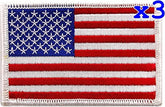 Pack Of 1 USA Flag Patch Embroidered Patch Iron On Patches