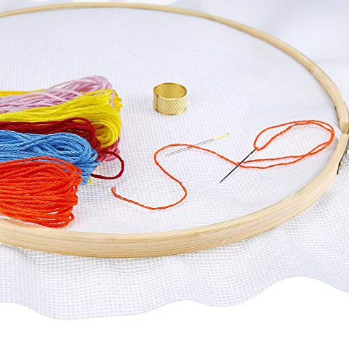 6 Inch Wooden Round Embroidery Hoops Bamboo Circle Cross Stitch Hoop