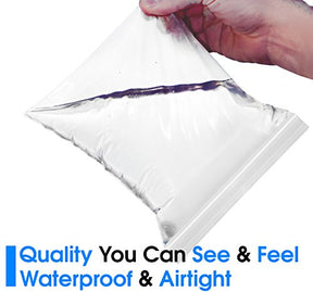 9x12 500 Count Zip Plastic Poly Bags Resealable Plastic Bags