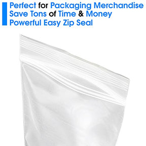 9x12 500 Count Zip Plastic Poly Bags Resealable Plastic Bags