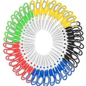 40 Pack Assorted Color Stainless Steel Scissors Craft Scissors