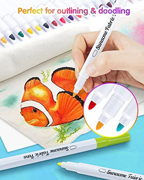 32 Colors Permanent Fabric Pens Fabric Markers Art Markers Set