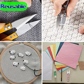 3Pcs Sewing Scissors Clippers Thread Cutters Multipurpose Embroidery Nipper
